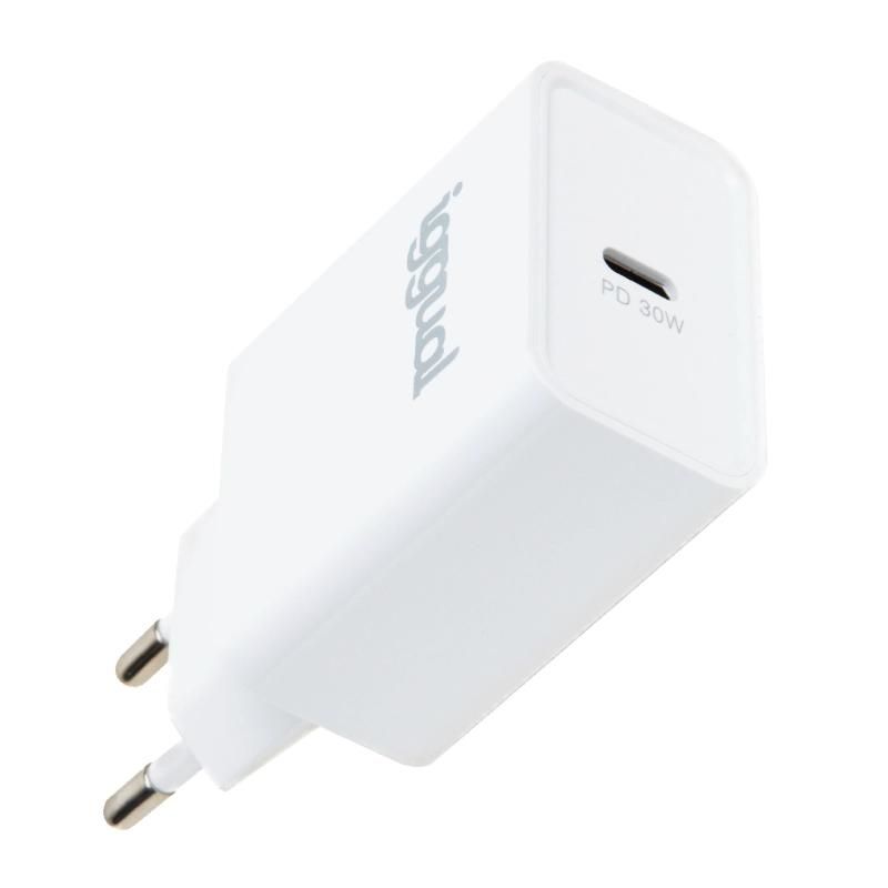 iggual IGG318317 USB PD Type-C 30W wall charger, white
