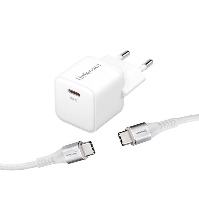 Carregador GaN Intenso W30C 30 W USB-C + cable 1,5 m
