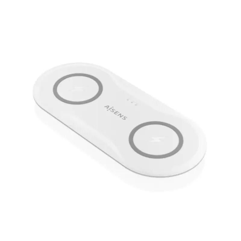 Aisens Cargador Inalámbrico USBC 15W 2 en 1 Blanco