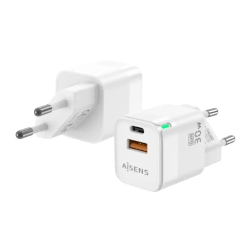 Aisens A110-0924 GaN Charger 30W USB-C PD3.0 and USB-A