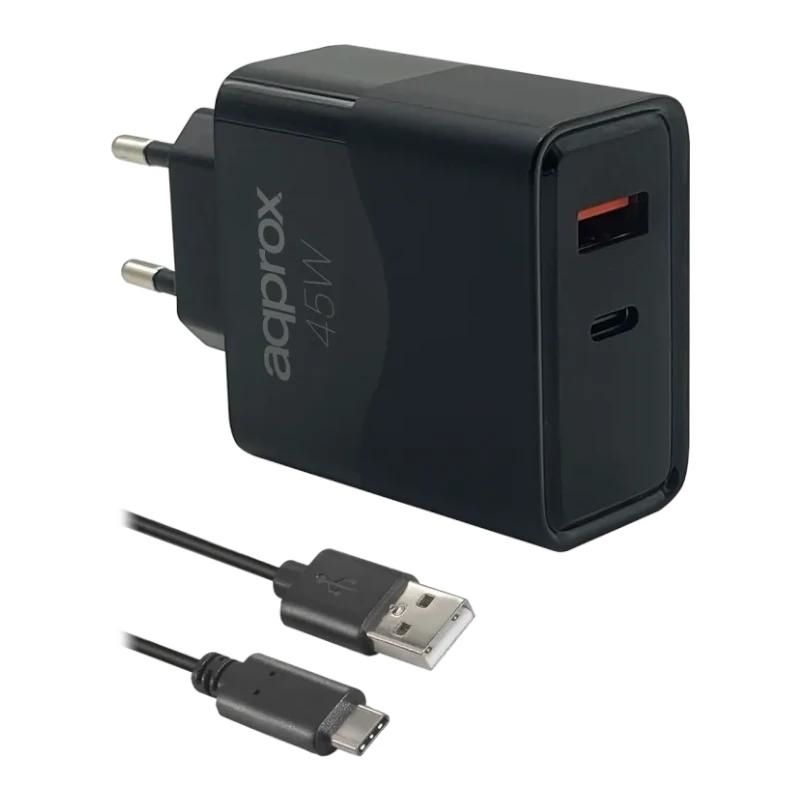 Approx APPUSBWALL45W 45 W PD & QC 3.0 Wall Charger