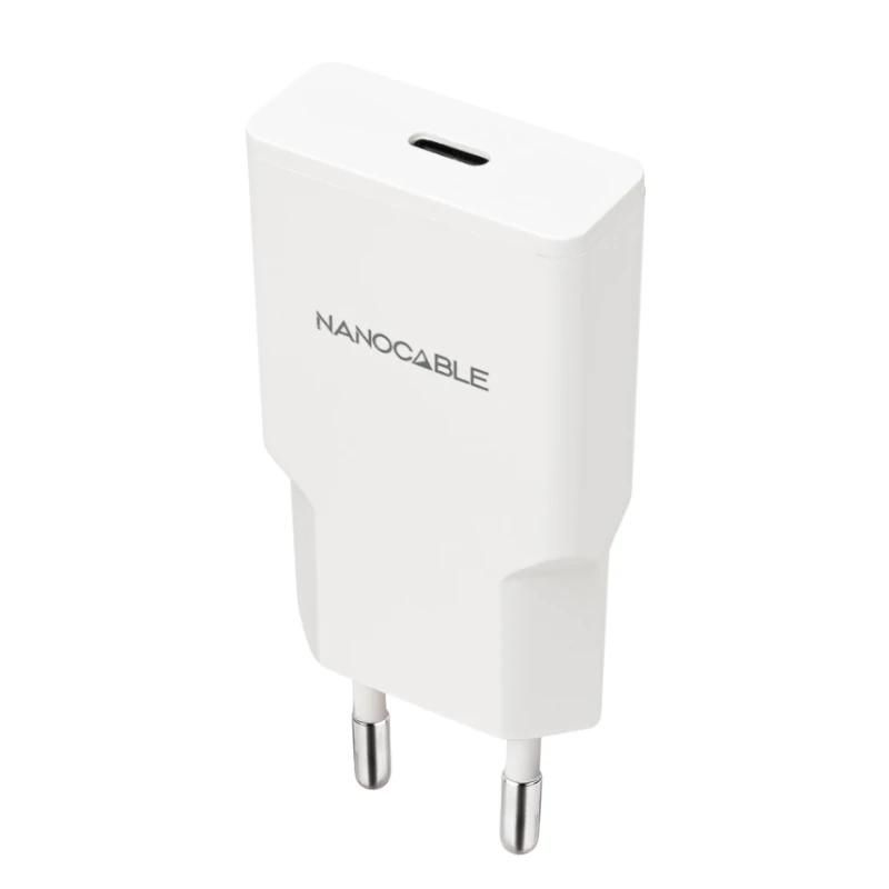 Carregador USB-C PD 20W Nanocable 10.10.2021 Blanc