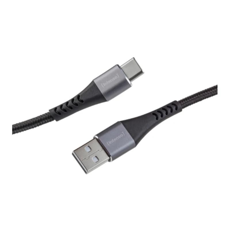 Charger or power adapter INTENSO | Cable USB-A C 2.0m 60W black