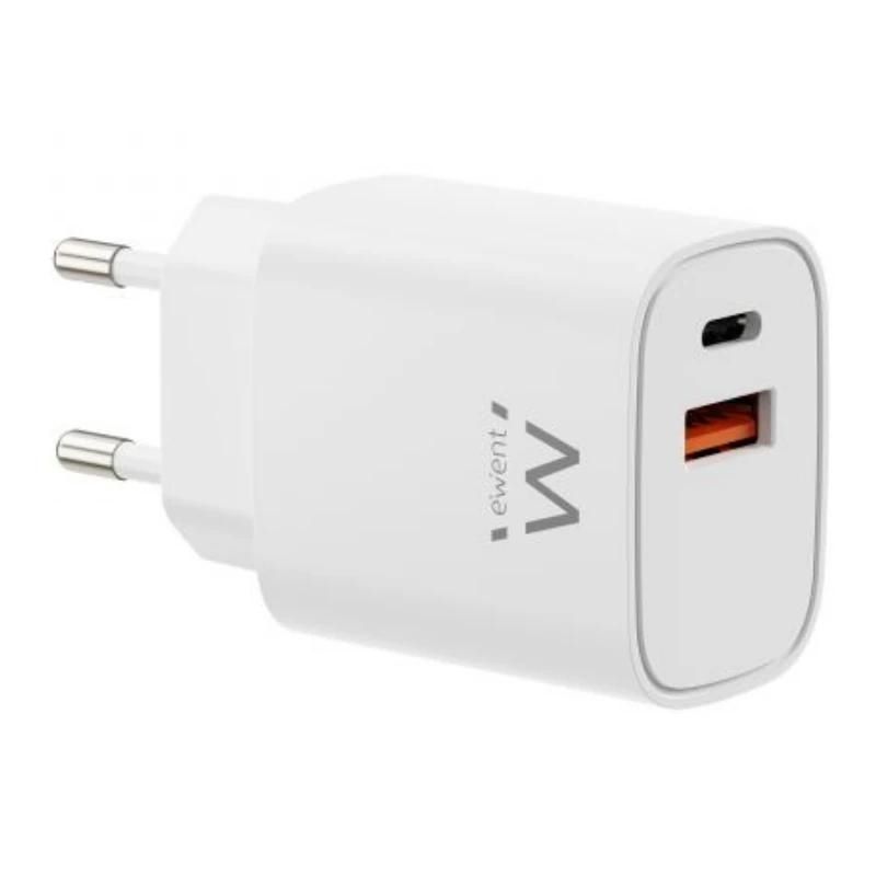Charger or power adapter Ewent Rápido Gan 30W USB-C PD USB-A PD/QC