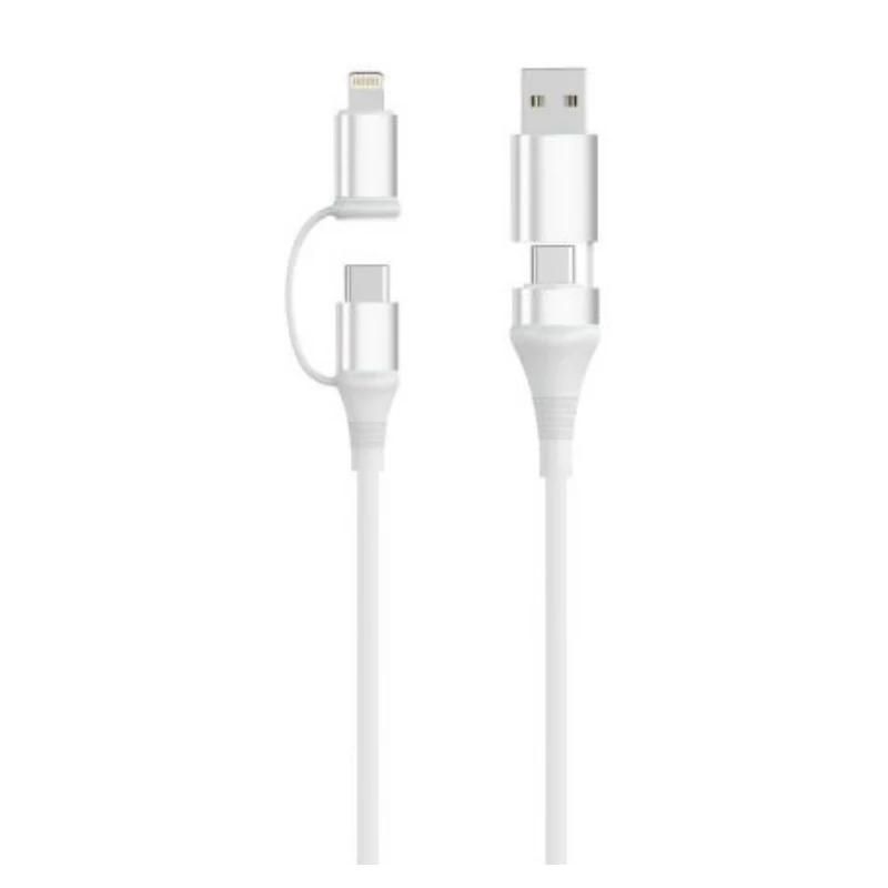 Charger or power adapter Ewent Cable Carga 4-1 60W 2m USB-C Lightning USB-A
