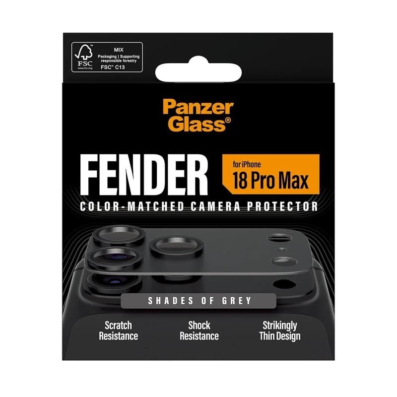 Coque ou protection pour téléphone PanzerGlass Cam Prot. iPhone 18Pro Max Fender Grey