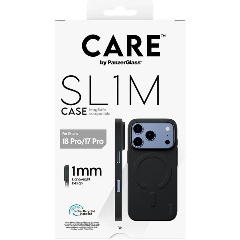 Phone case or protector PanzerGlass Care SL1M Case Black MagSafe iP 18Pro 17Pro