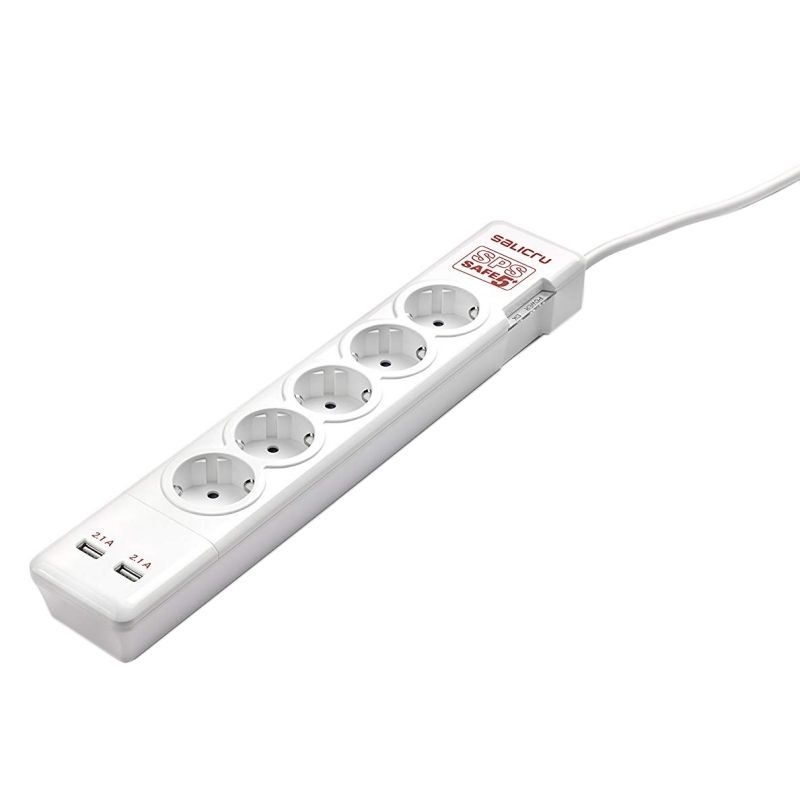 Power strip Salicru SPS SAFE 5+ Regleta con Protección 5 Tomas