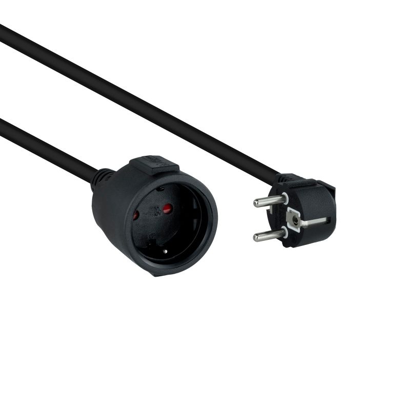 Power strip NANOCABLE Cable Alim. Alargador schuko black 2 M