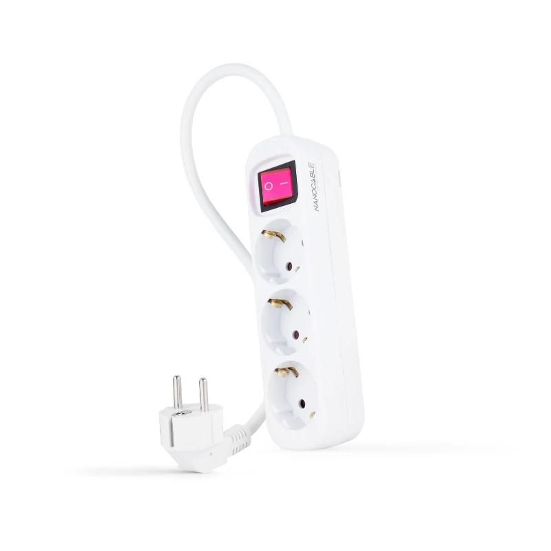 Power strip NANOCABLE 3 Tomas Interruptor white