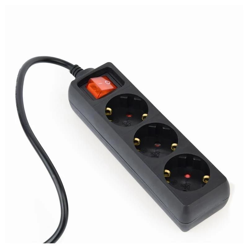 Gembird EG-PSU3-01 Power Strip 3 Schuko Outlets C14 Inlet