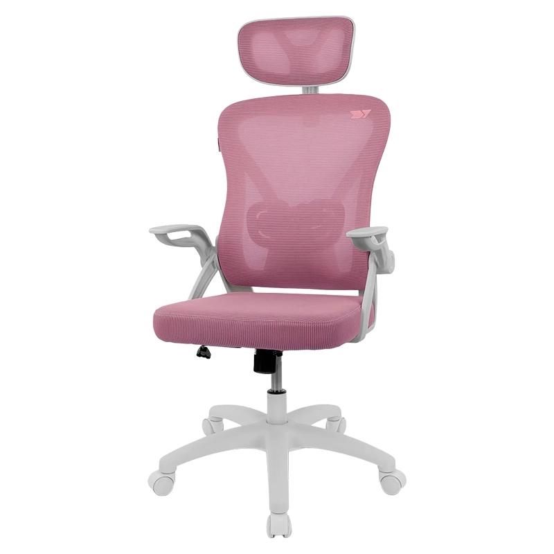 Chaise gaming DRIFT DRAIR35WP blanche/rose