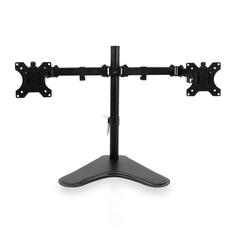 Ewent EW1536 dual monitor desk stand for 13" to 32" screens, black