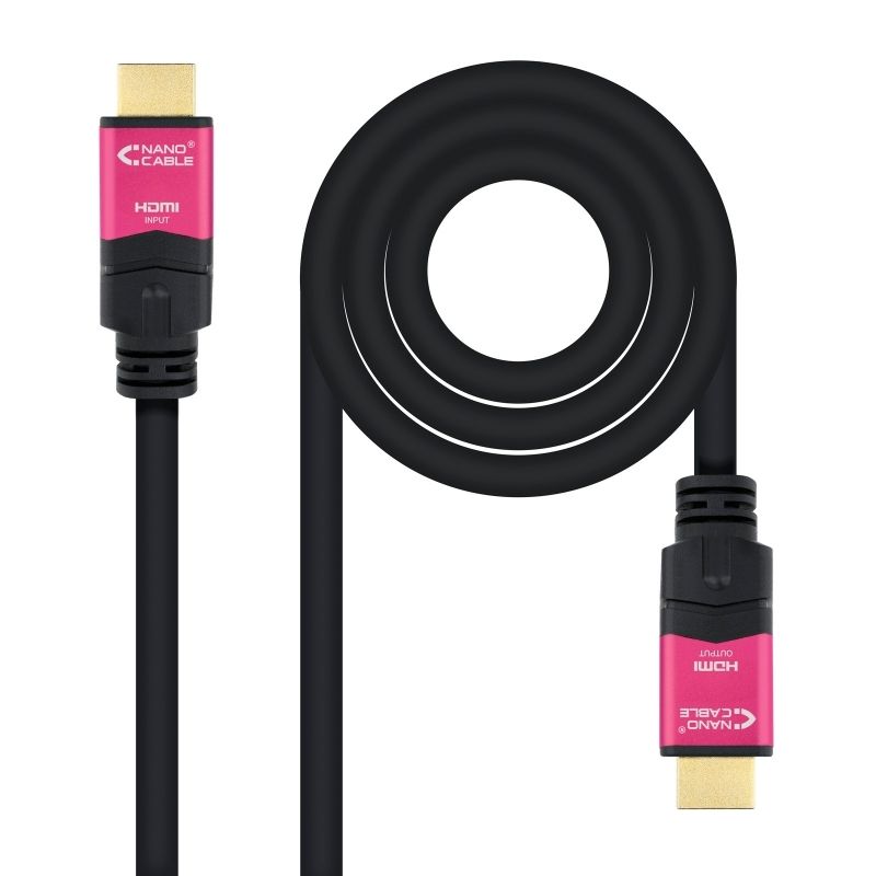 Audio or video cable NANOCABLE HDMI V2.0 4K@60Hz M/M 15m