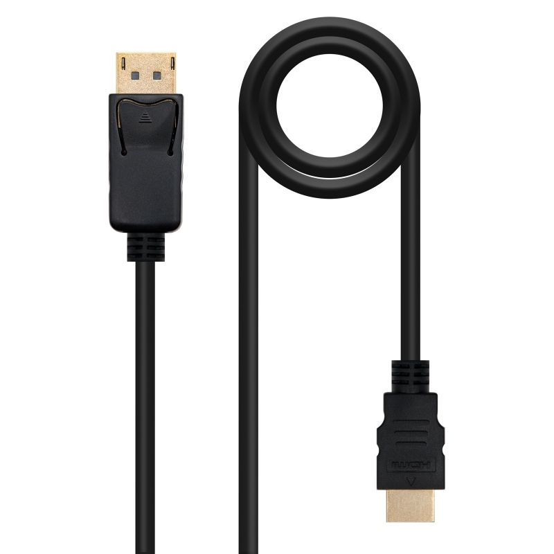 Audio or video cable NANOCABLE Conversor DP a HDMI 1,5 M black