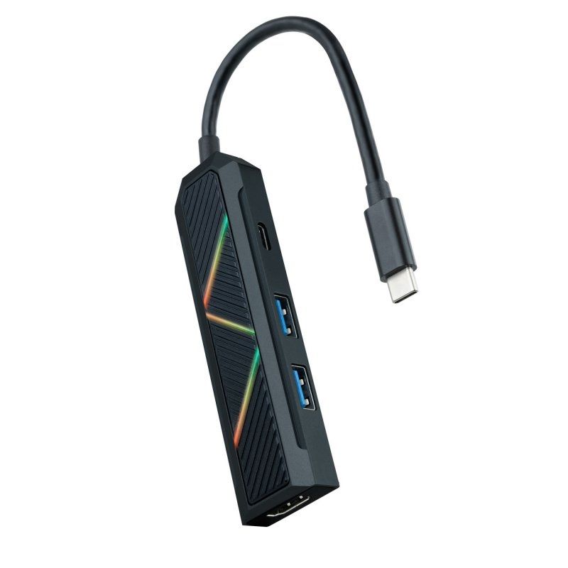 Audio or video cable NANOCABLE Hub USB-C 4 en 1 USB-A+USB-C+HDMI