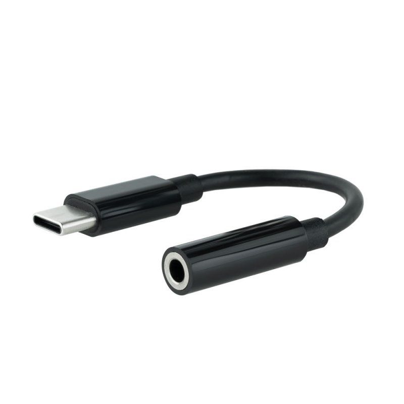 Audio or video cable NANOCABLE Audio USB-C/M a Jack/H, black