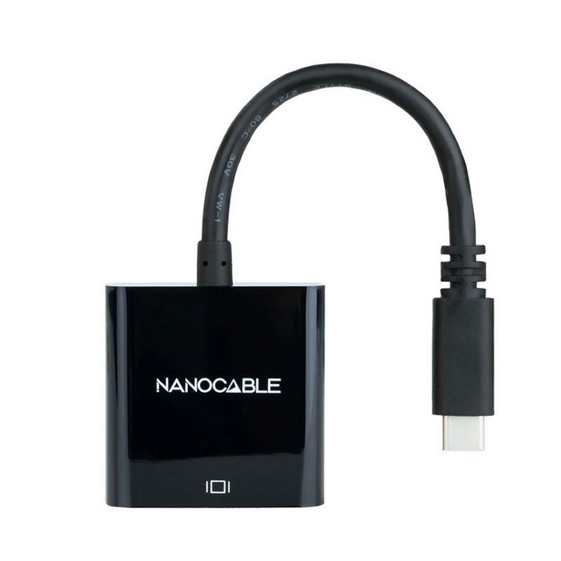 Adaptateur USB-C vers HDMI 4K Nanocable 10.16.4102-BK noir 15 cm