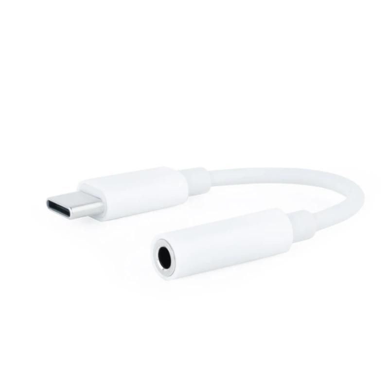 Audio or video cable NANOCABLE Audio USB-C-M a Jack-H, white