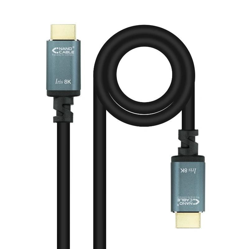 Audio or video cable NANOCABLE HDMI 2.1 IRIS 8K M-M 5 metros