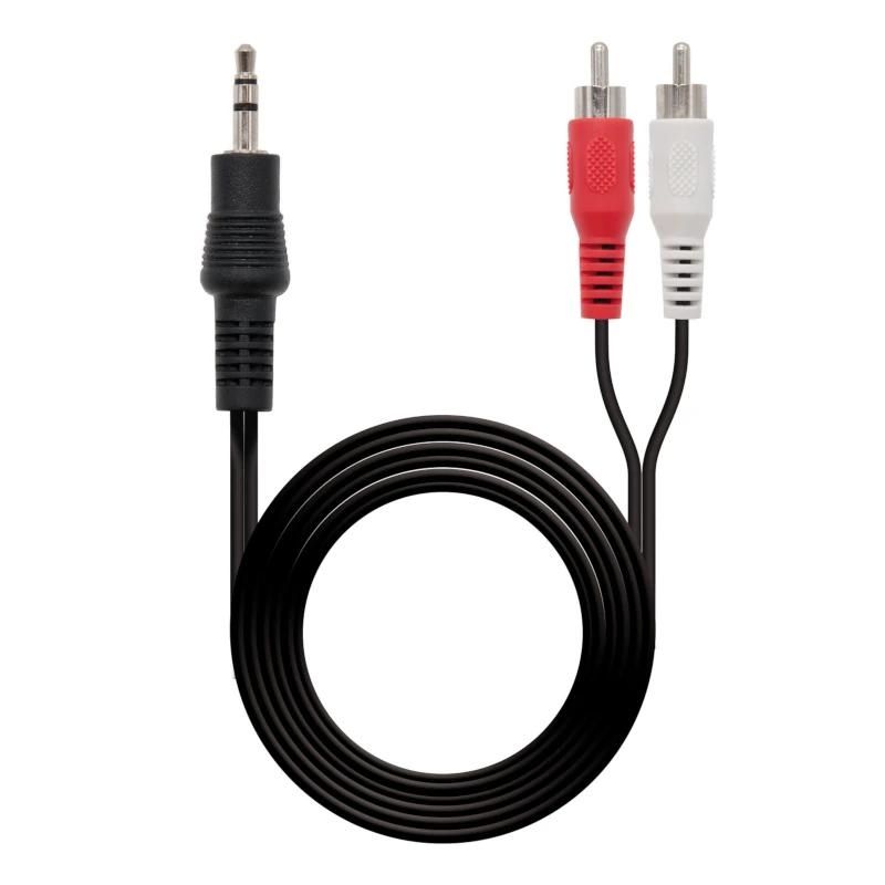 Audio or video cable NANOCABLE Audio Estereo 3.5/M-2xRCA/M, 10 m