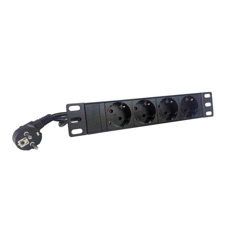 Armari rack o accessori 2LAN Regleta 10" 4 Schukos sin Interruptor