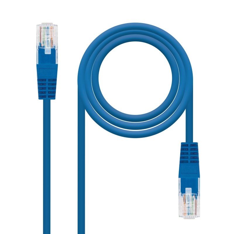 Câble réseau NANOCABLE Latiguillo Cat. 6 UTP 0,5 metros bleu