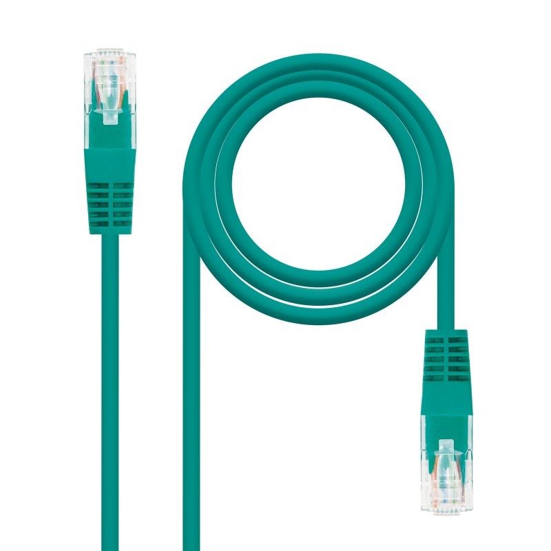 Câble réseau NANOCABLE Latiguillo RJ45 Cat. 6 UTP 1 M vert