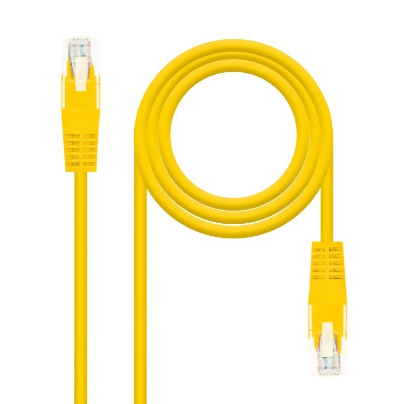 Cable de xarxa Nanocable Cat.6 UTP 0,5 m groc