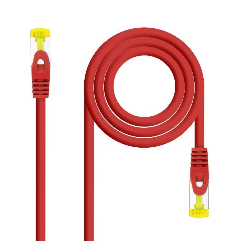 Câble réseau NANOCABLE Latiguillo Cat. 6A LSZH/SFTP 2M rouge