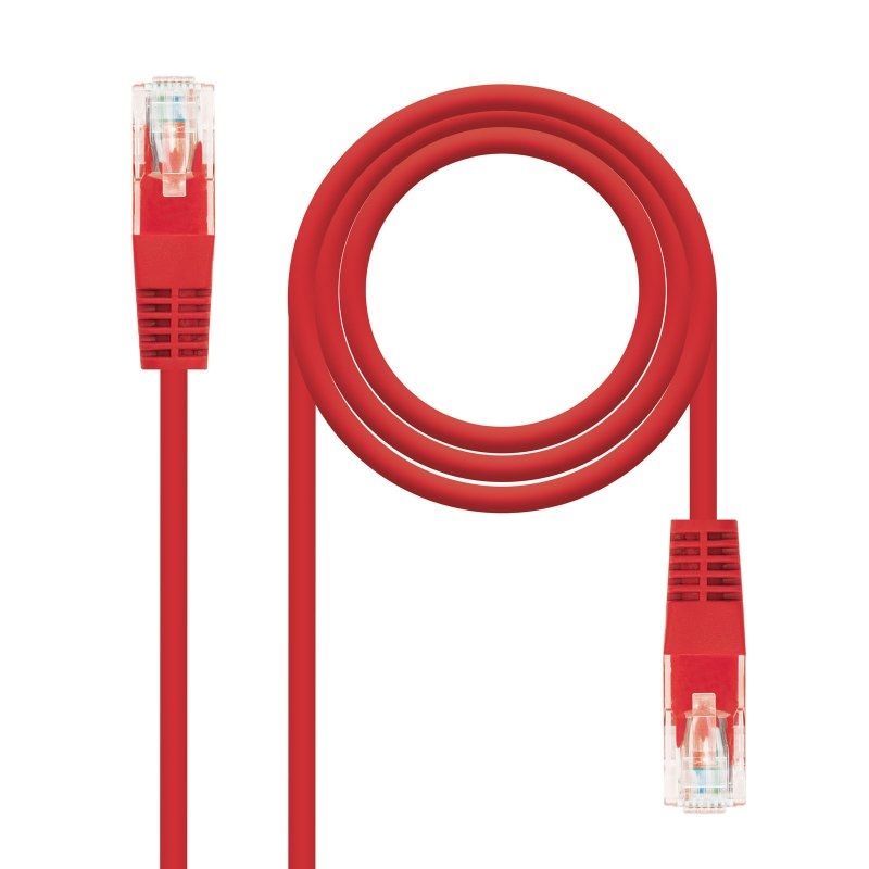 Câble réseau NANOCABLE Latiguillo Cat.6 UTP 25cm rouge