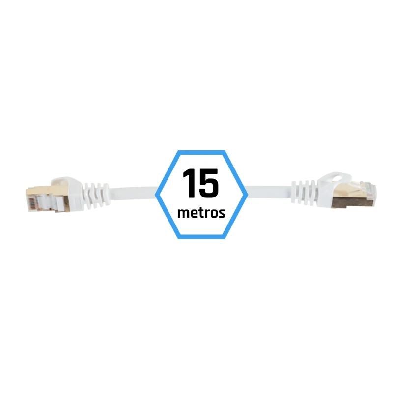 Câble réseau iggual Latiguillo CAT7 SFTP LSZH 15 metros blanc