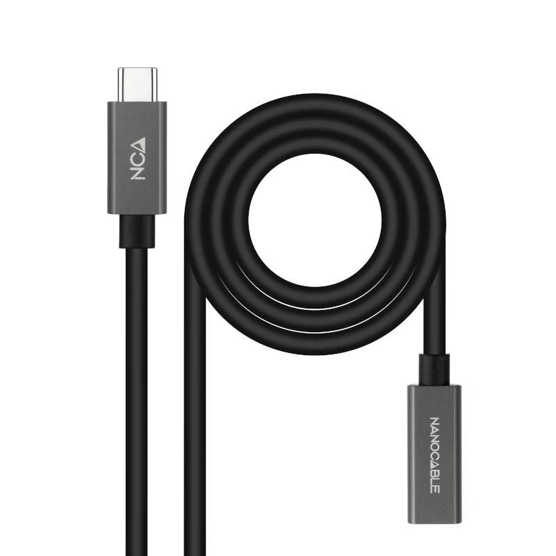 Cable o accessori NANOCABLE Cable USB 3.2 Gen2 USB-C M/H 1,5 M negre