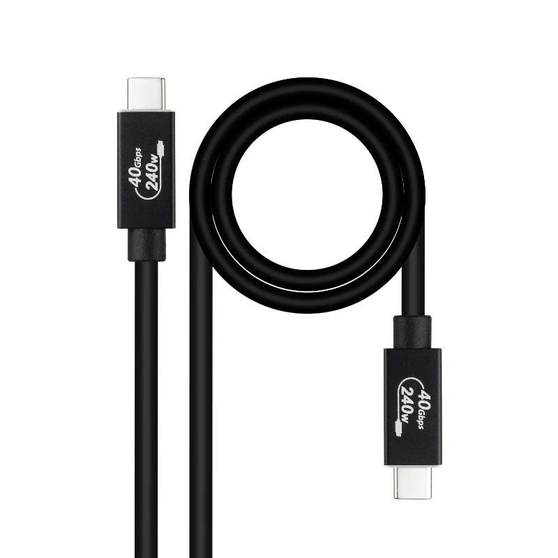 Cable o accessori NANOCABLE Cable USB4 Gen3x2 40Gbps 240W USB-C 1M