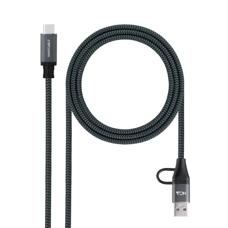 Cable o accessori NANOCABLE Cable USB3.2 100W USB-C+A/USB-C 2 M