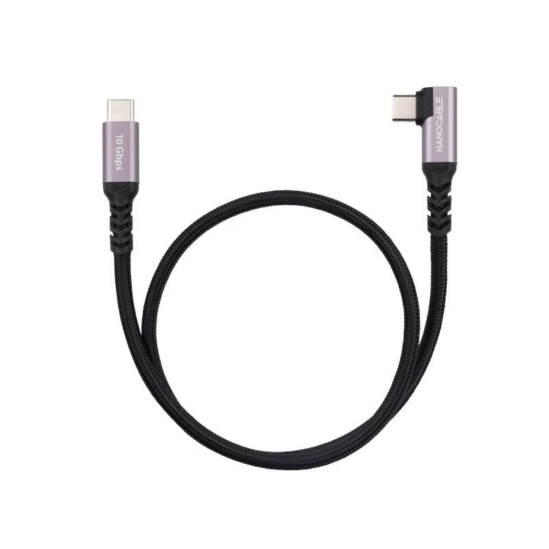 Cable o accessori NANOCABLE Cable USB-C 3.2 GEN2 Acodado 100W 1 M
