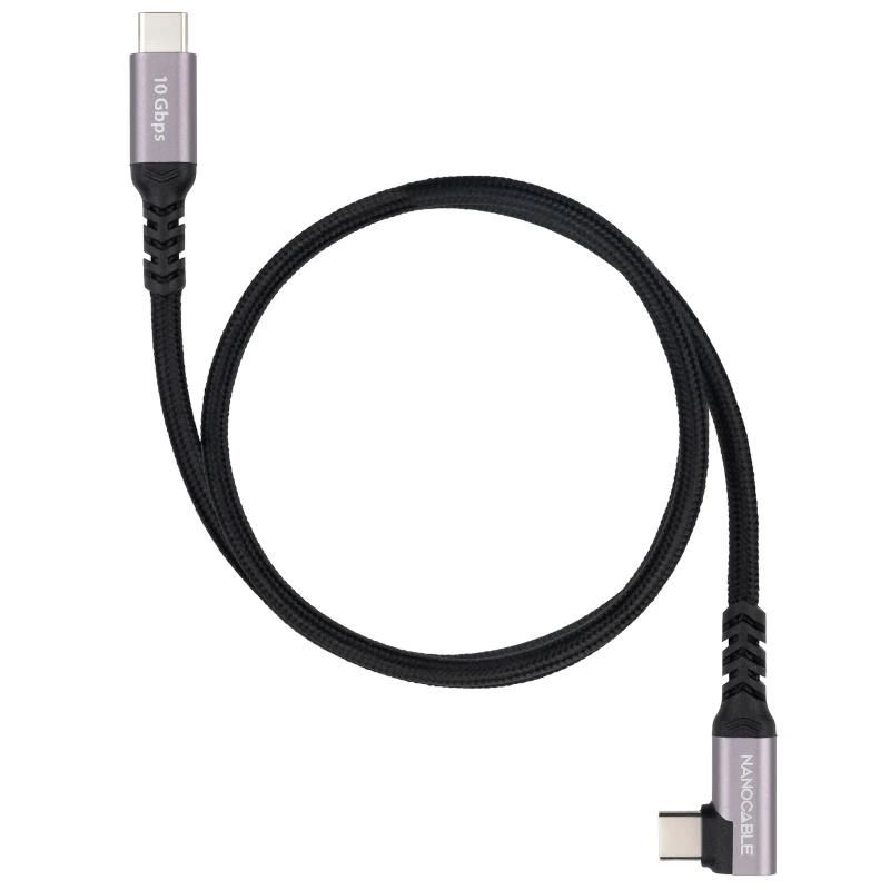 Cable o accessori NANOCABLE Cable USB-C 3.2 GEN2 Acodado 100W 3 M