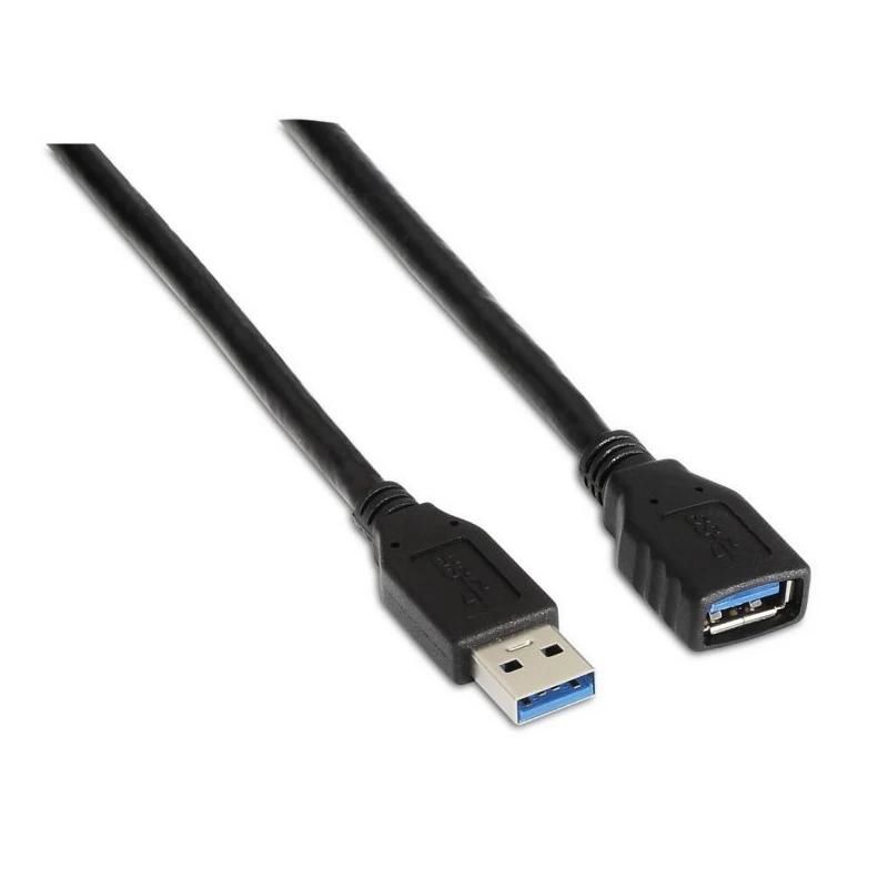 Aisens Cable USB 3.0 Tipo A/M-A/H negro 1.0m