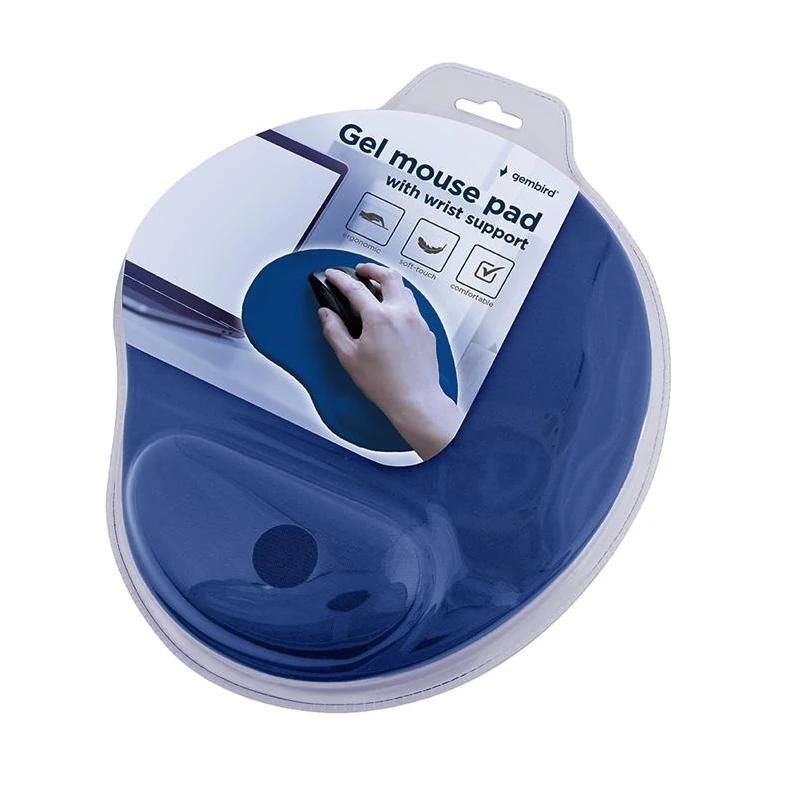 Cable o accessori GEMBIRD Alfombrilla de Gel con reposamuñecas blau