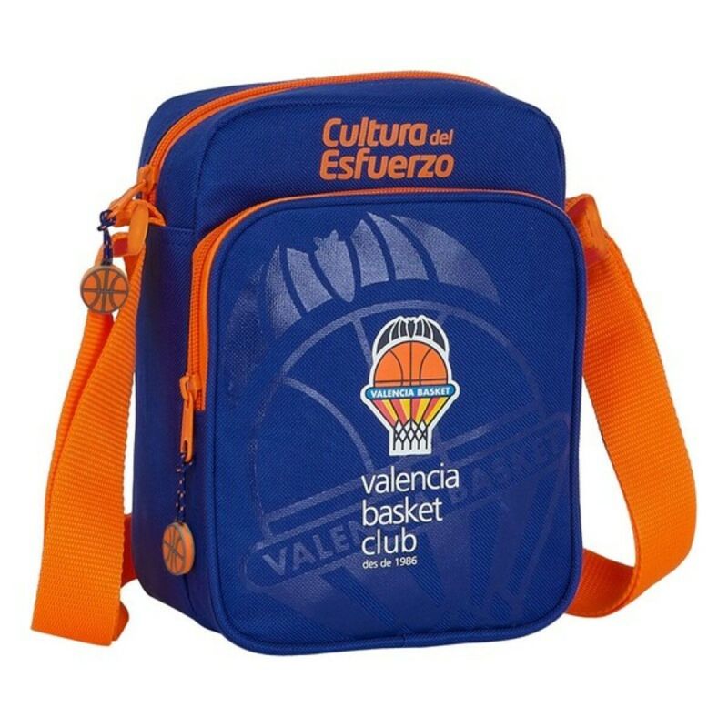 Shoulder Bag Valencia Basket M672 Blue Orange 16 x 22 x 6 cm