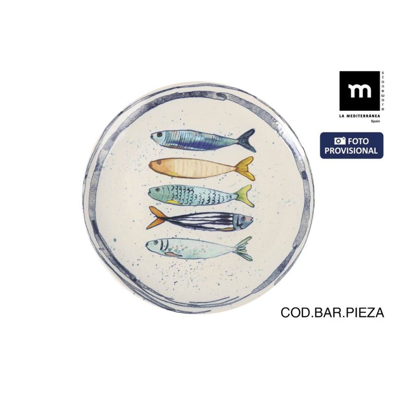 Flat Plate La Mediterránea Peixe Ø 26 cm (6 Units)