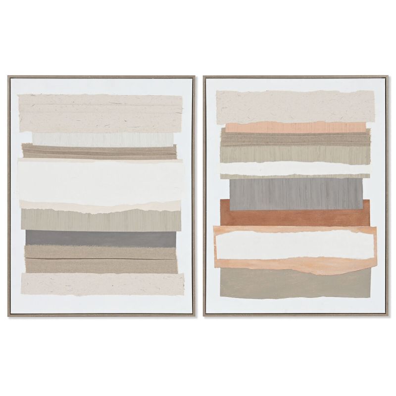 Canvas Home ESPRIT Pinewood Canvas 62 x 4,5 x 82 cm 62,3 x 4,5 x 82,3 cm