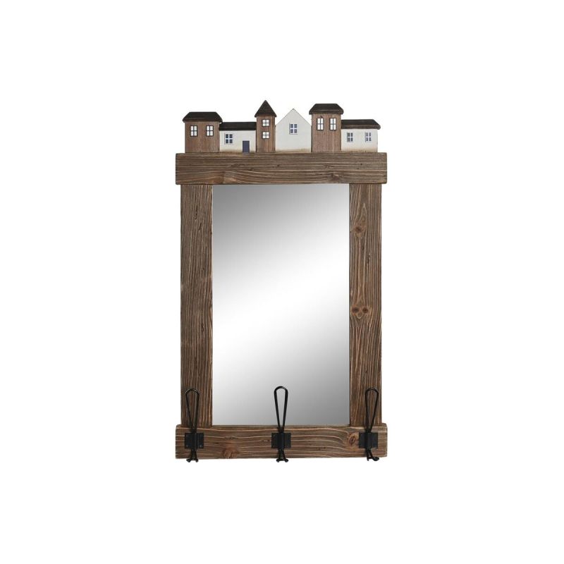 Wall mirror DKD Home Decor Brown Aged finish 40 x 9 x 68 cm
