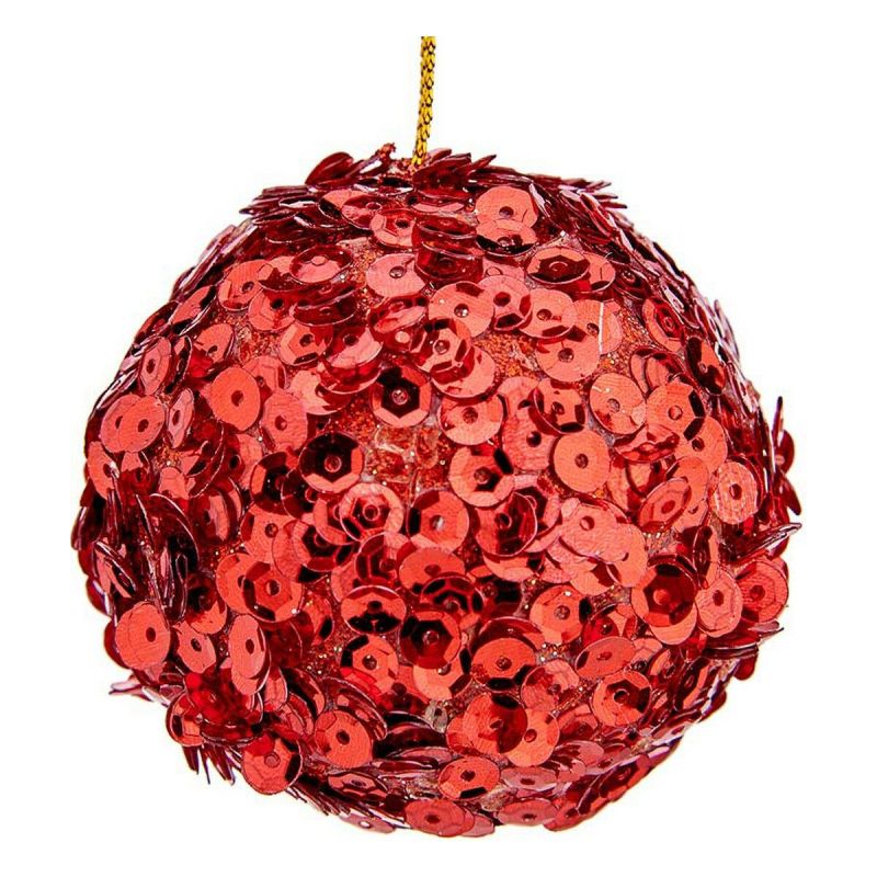 Christmas Baubles Krist+ Red Plastic Ø 10 cm 6 Units