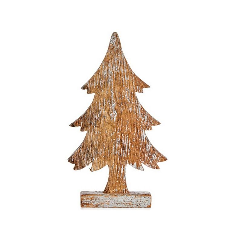 Christmas Tree Krist+ Brown Silver Wood 5 x 31 x 15 cm