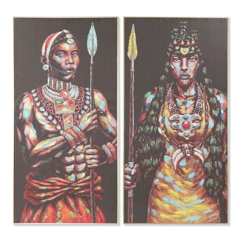 Canvas DKD Home Decor polystyrene Canvas 60 x 5 x 120 cm