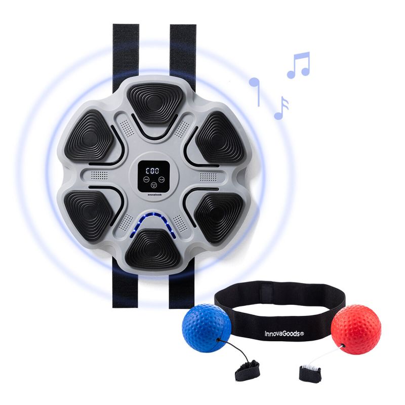 Training & Reflex Balls Set and Rechargeable Musical Boxing Machine InnovaGoods