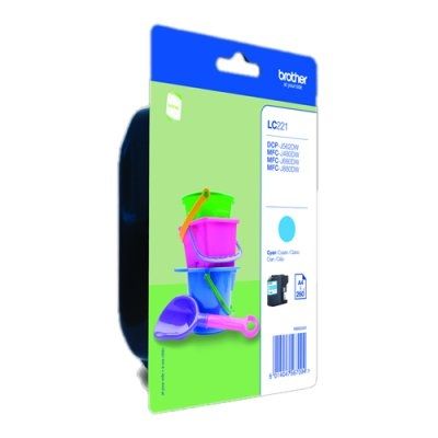 Cartouche d'encre Brother LC221CBP Cyan