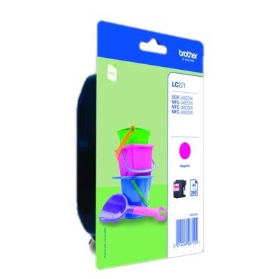 Cartouche d'encre Brother LC221MBP Magenta