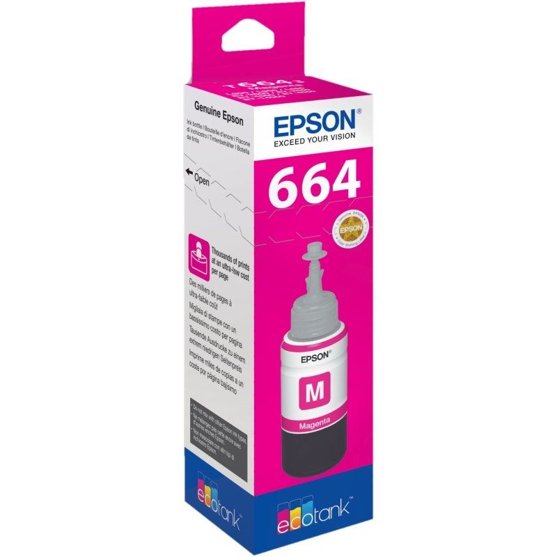 Cartouche d'encre Epson Botella Tinta Ecotank T6641 Magenta